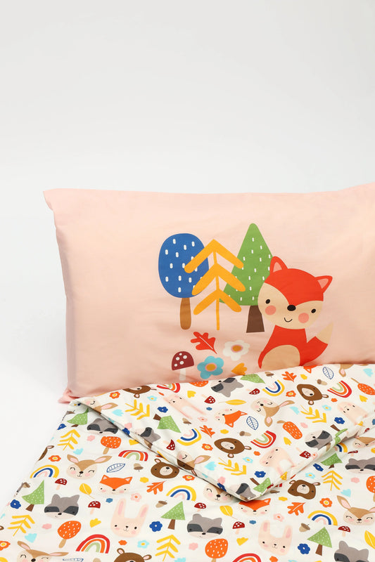 Kids Animal Doona Cover Set | Cotton | Single size with a matching Pillow Case