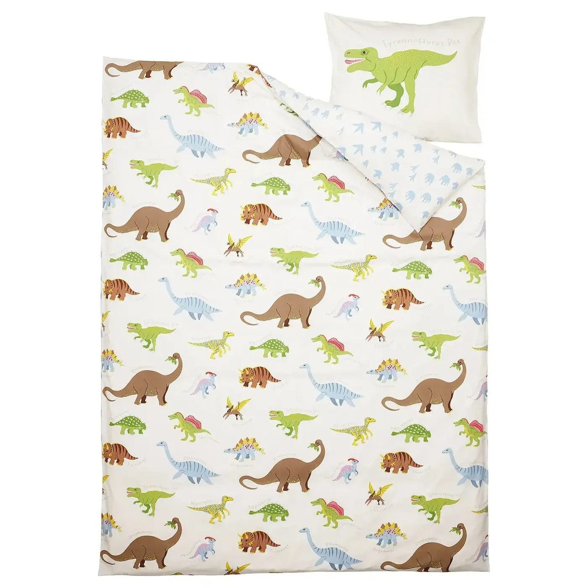Kids Dinosaur Doona Cover Set | Cotton | Single size with a matching Pillow Case