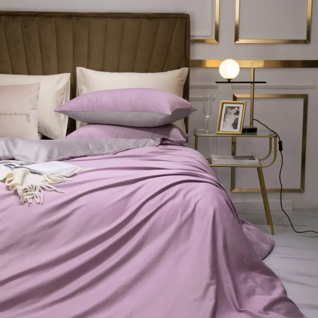 Lavender Doona Cover Set | Cotton Sateen | Queen size with matching Pillow Case