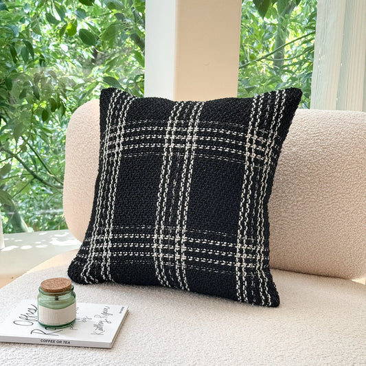 Classic Plaid Woven Cushion Covers 'n' Cuddles