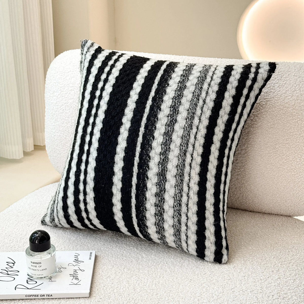Zebra Stripe Textured Cushion Covers 'n' Cuddles