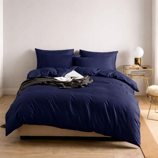 Navy Elegance Quilt Cover Set Covers 'n' Cuddles