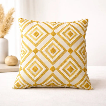 Geometric Diamond Tufted Cushion Covers 'n' Cuddles