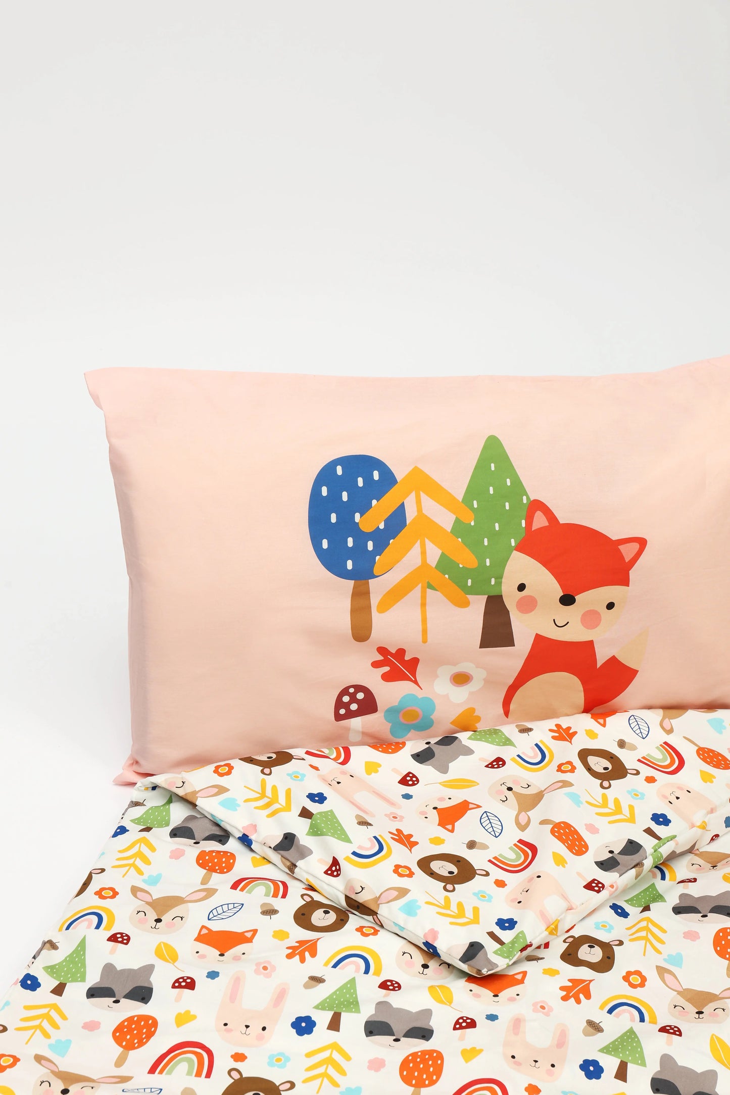 Kids Animal Doona Cover Set | Cotton | Single size with a matching Pillow Case