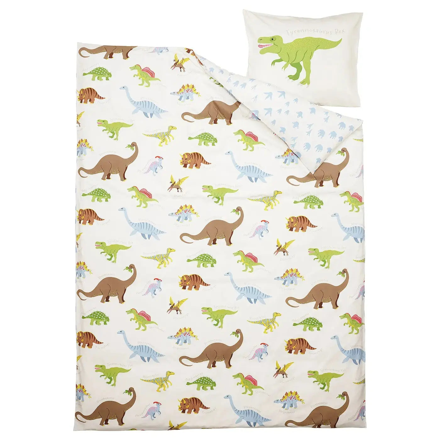 Kids Dinosaur Doona Cover Set | Cotton | Single size with a matching Pillow Case