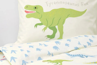Kids Dinosaur Doona Cover Set | Cotton | Single size with a matching Pillow Case