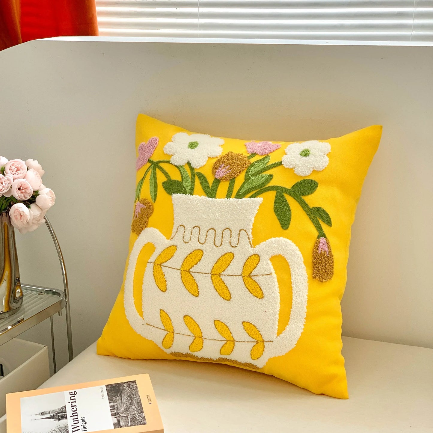 Floral Vase Cushion Covers 'n' Cuddles