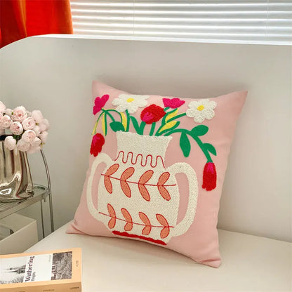 Floral Vase Cushion Covers 'n' Cuddles